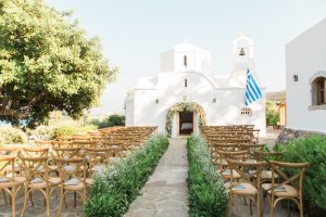 white church in Elounda Crete