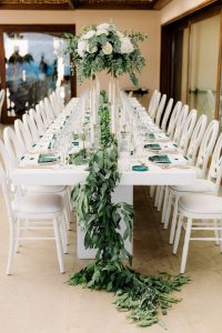 long white wedding table