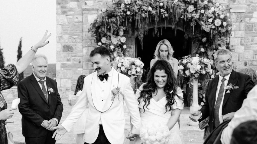 A Magical May Wedding at Pyrgos Petreza: An Unforgettable Celebration of Love