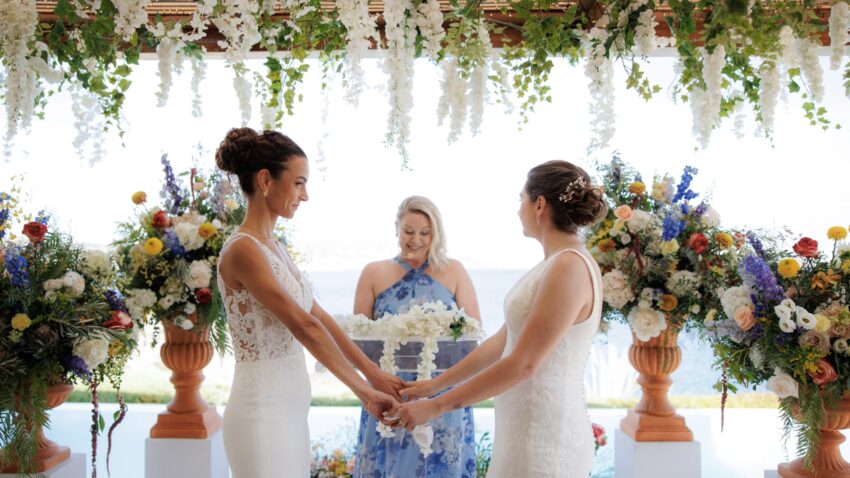 Eve & Alma’s Colorful Destination Wedding in Greece